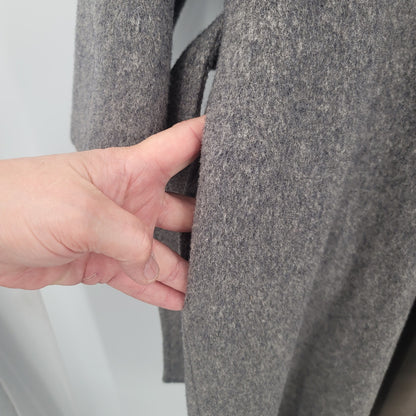 Wellington Fashions Vintage wool coat trench lined belt Women's XL Overcoat
