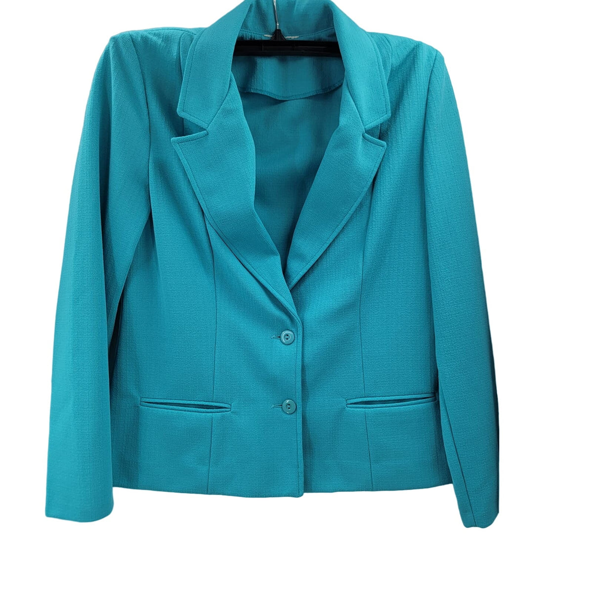 Polyester skirt long sleeve career jacket vintage set blue Leisure Suit Size M/L