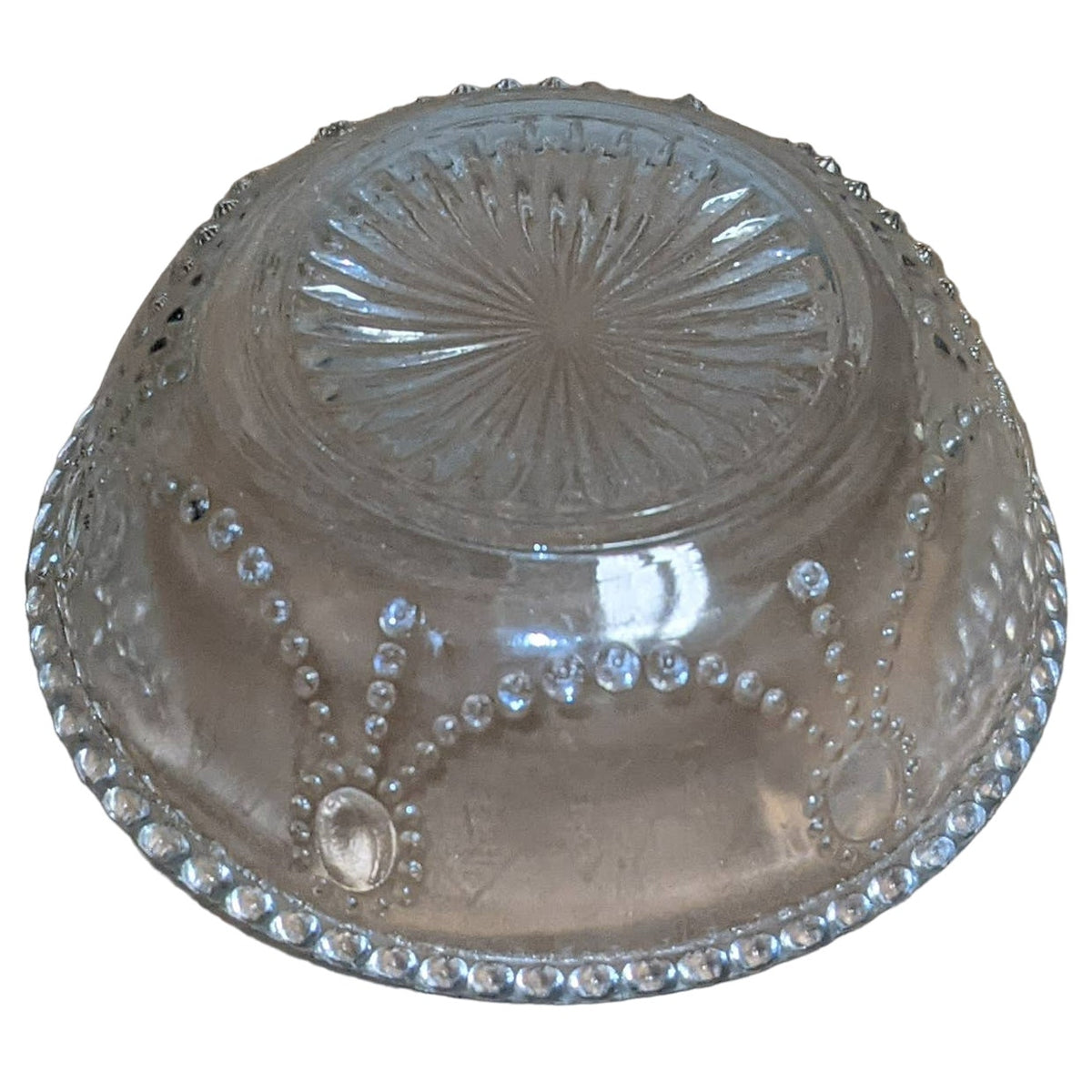 Vintage Indiana Glass Jewel and Festoon 4" Small Fruit Dessert Bowl Set of 4