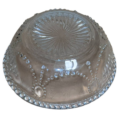 Vintage Indiana Glass Jewel and Festoon 4" Small Fruit Dessert Bowl Set of 4