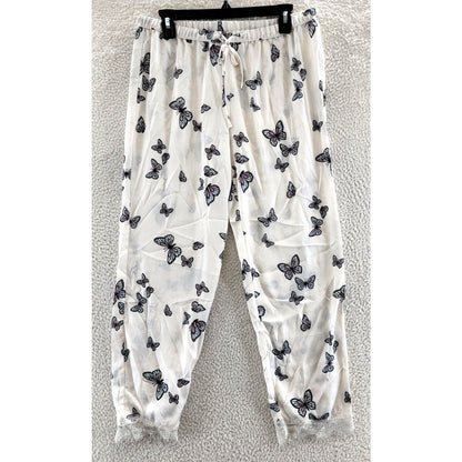 BP. Elastic Drawstring Waist Lounge Pants XS/Extra Small Butterfly Print NWT