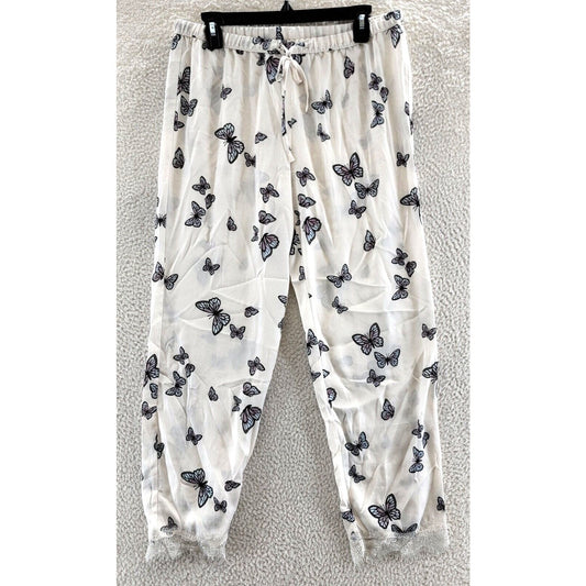 BP. Elastic Drawstring Waist Lounge Pants XS/Extra Small Butterfly Print NWT