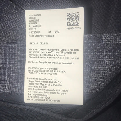 Hugo Boss NEW Men’s Grey Slim Fit Dress Pants 40R Slacks Trousers
