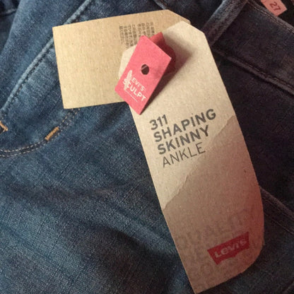 Levi’s Sculpt NEW 311 Shaping Skinny Ankle Jeans Size 27