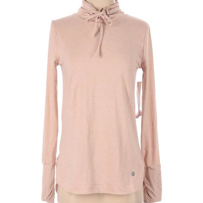 NWT X by Gottex Long Sleeve T-Shirt Bow & Tie XS extra small activewear