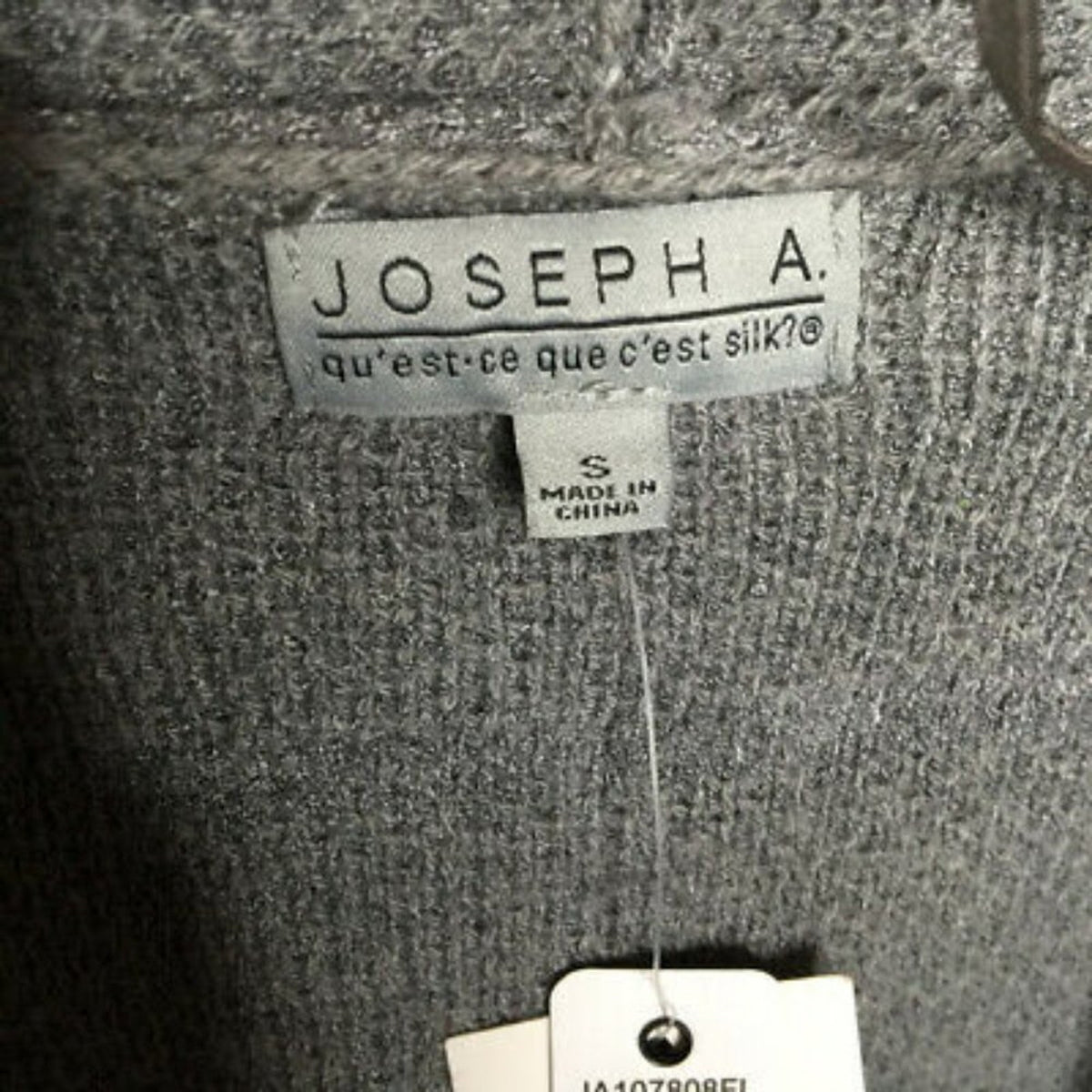 Joseph A Women's Cardigan Sweater SMALL  Long Sleeve Medium Heather grey NEW