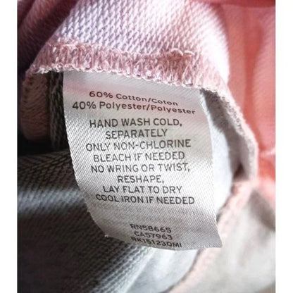 14th & Union Top Small Olive Pink Tie Dye NEW Sweatshirt Soft Drawstring Waist