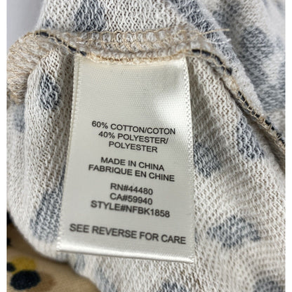 Love Fire Pull On Lounge Jogger Pants Size Medium Tan Animal Print NWT