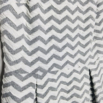 41 Hawthorn Stitch Fix Jace Fit & Flare Dress Chevron Gray White Size Small