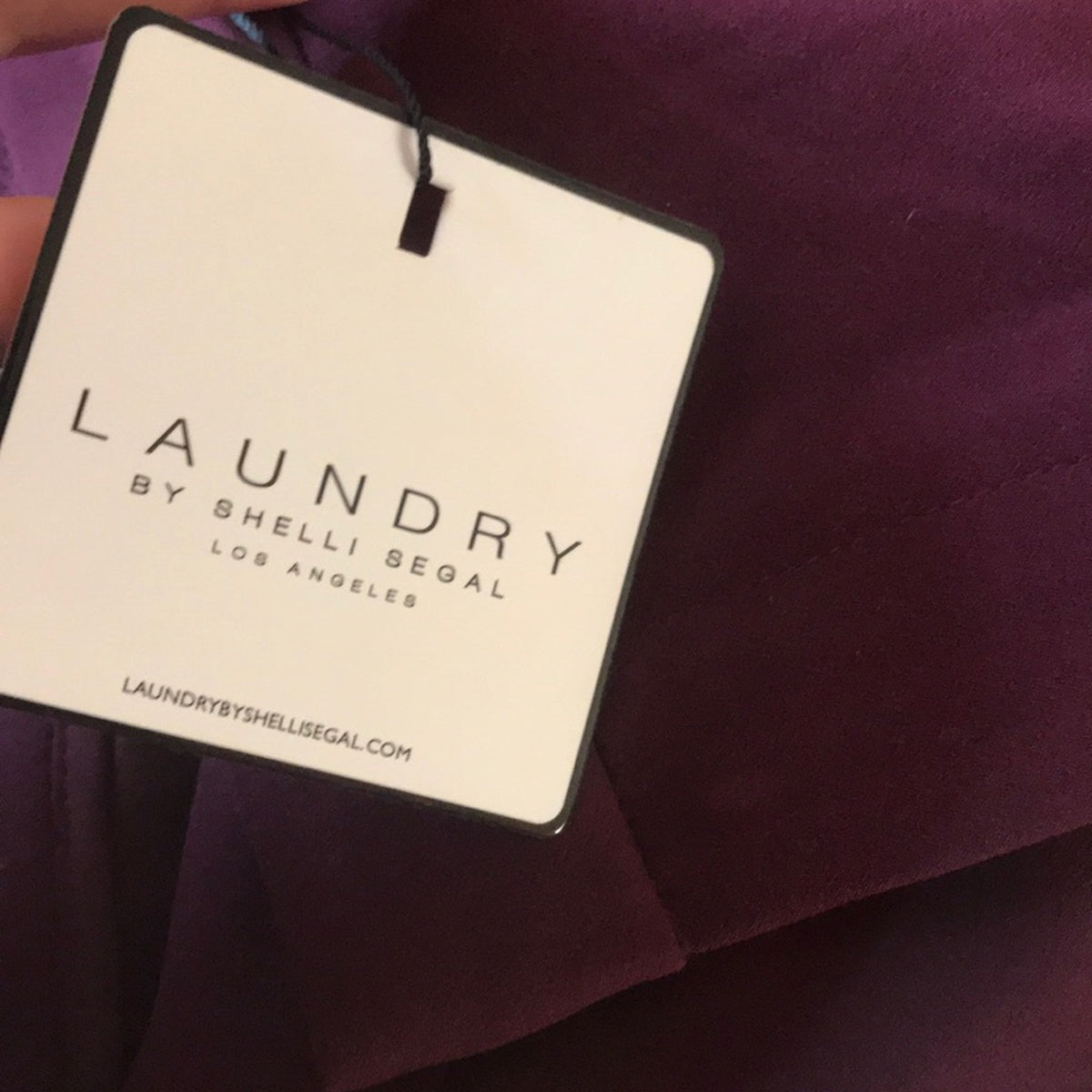 Laundry By Shelli Segal NWT Wine Side Stripe Trouser Size 4