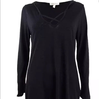 Miken Swim NEW Black Hooded Swim Cover Up Size XSmall