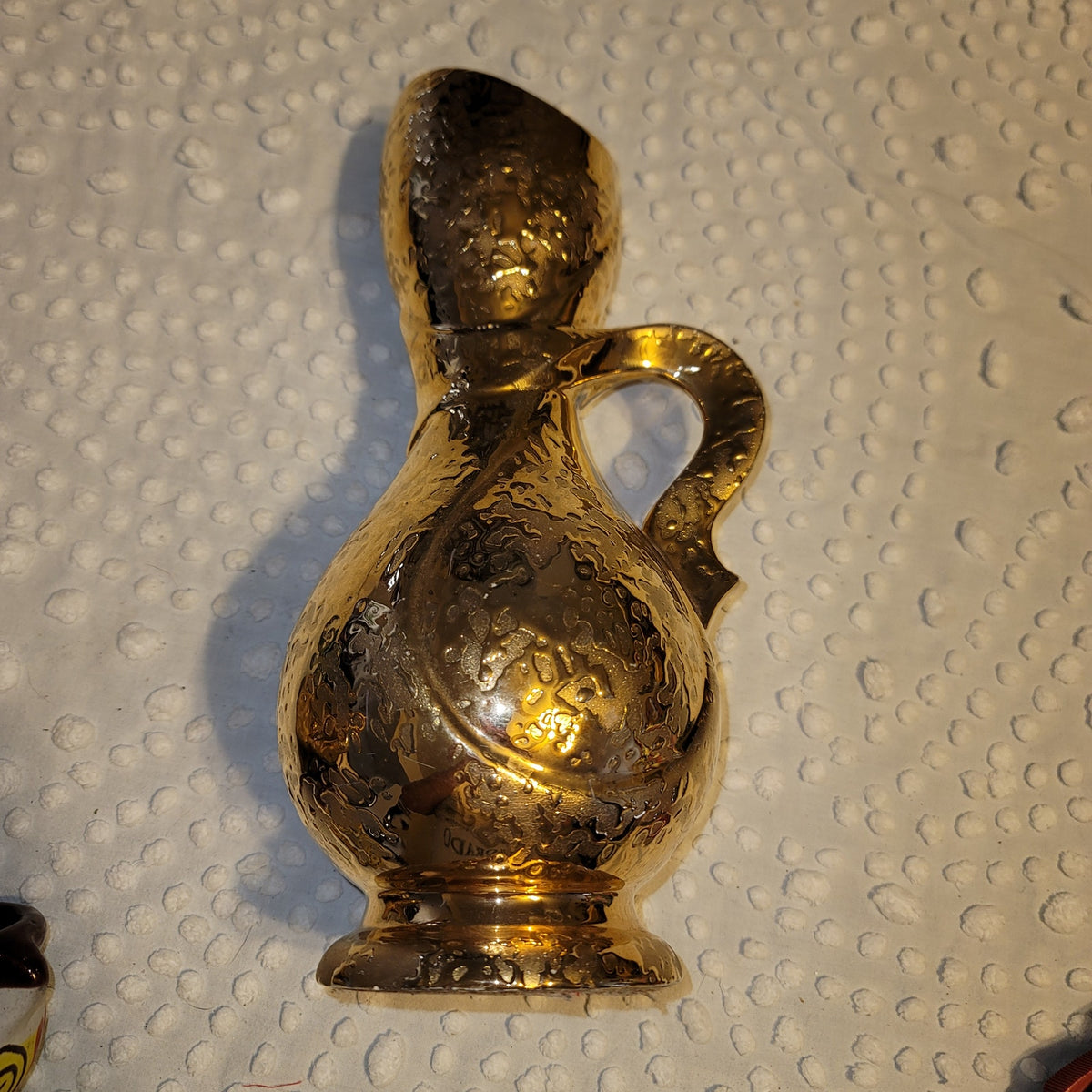 Savoy China Serving Pitcher 24k Weeping Gold coffee tea creamer 12"
