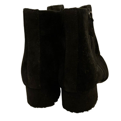 CLARKS Freva55 Women's Side Zip Ankle Bootie Size 10M Black Suede NWT