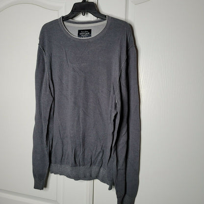 Heritage Report Collection Pull Over Sweater Long Sleeves Crew Neck Charcoal XL