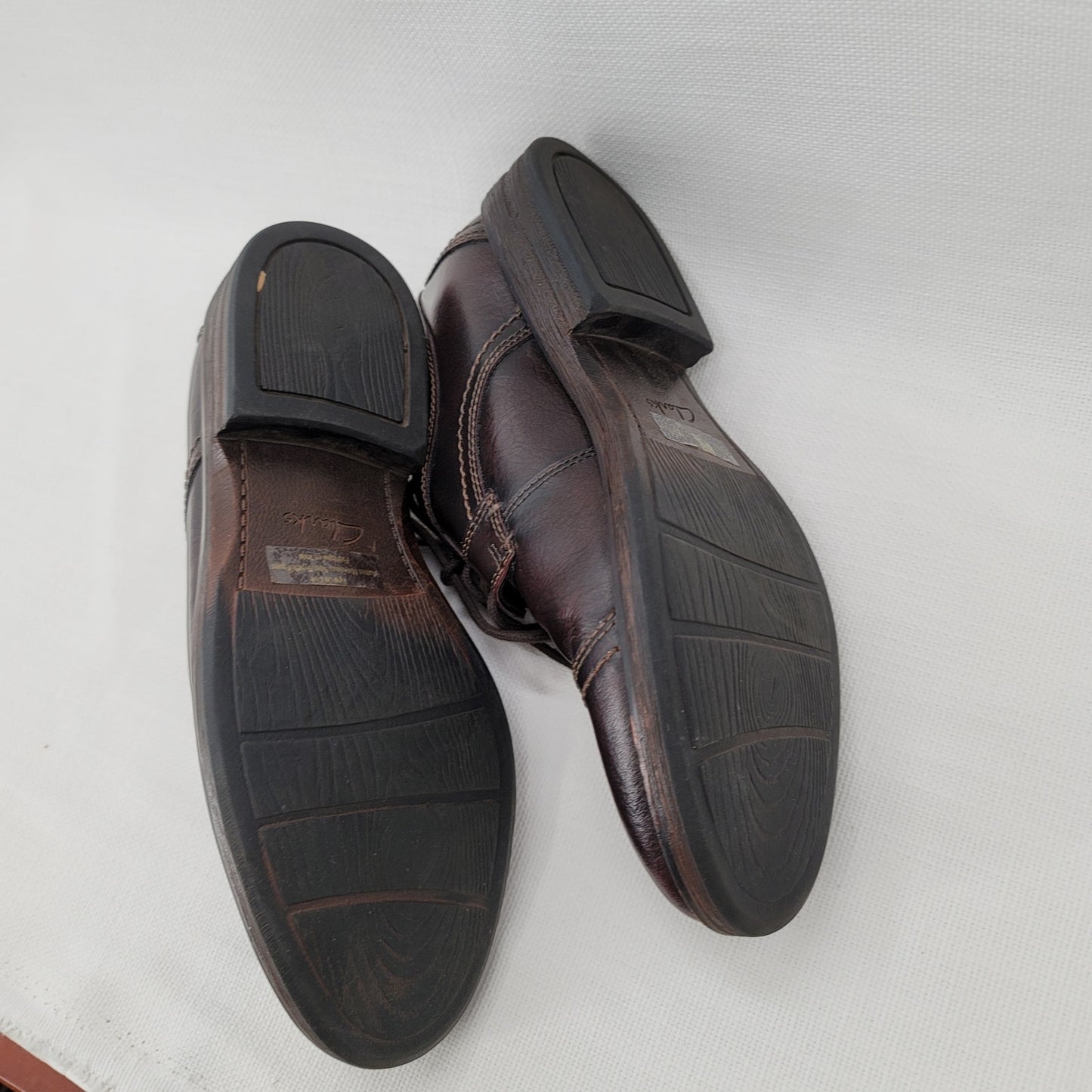 Clarks Dress Delsin View  Leather Oxford Shoe Leather Upper Size 7.5M