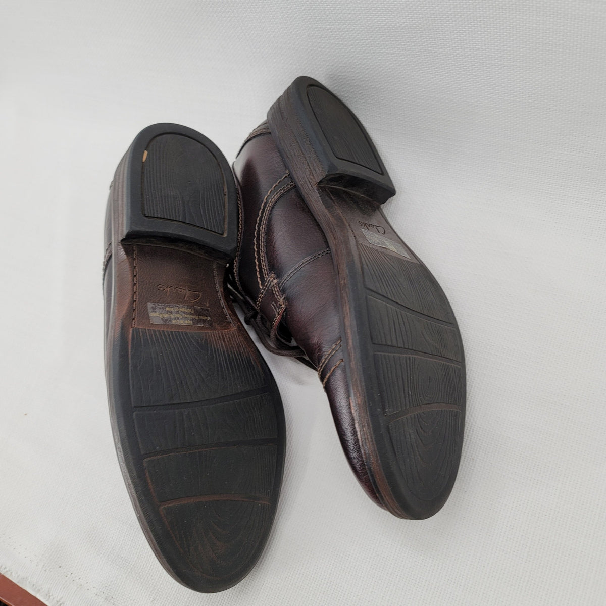 Clarks Dress Delsin View  Leather Oxford Shoe Leather Upper Size 7.5M