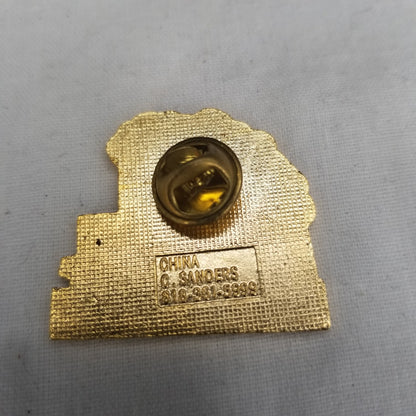 Sanders Vintage Enamel BPOE Metal Pin Sanford Florida Steam Boat Lapel Pin