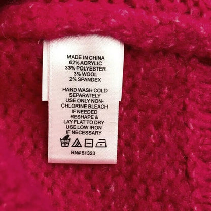 1. State NWT Cardigan Belted Jersey Stitch Pink Small