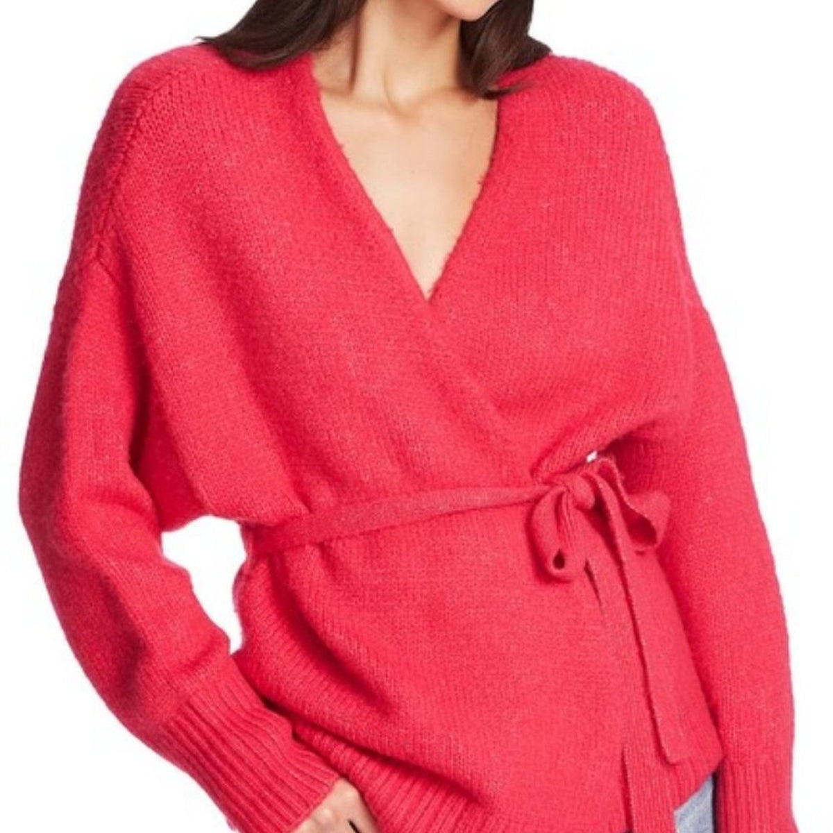 NWT 1.state Cardigan Sweater Surplice V-Neck XL