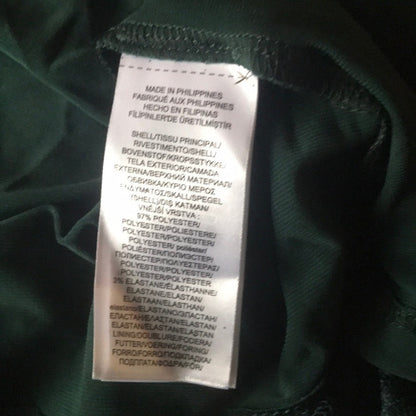 Ralph Lauren Asymmetrical Midi Deep Fern Dress 14 Green NEW