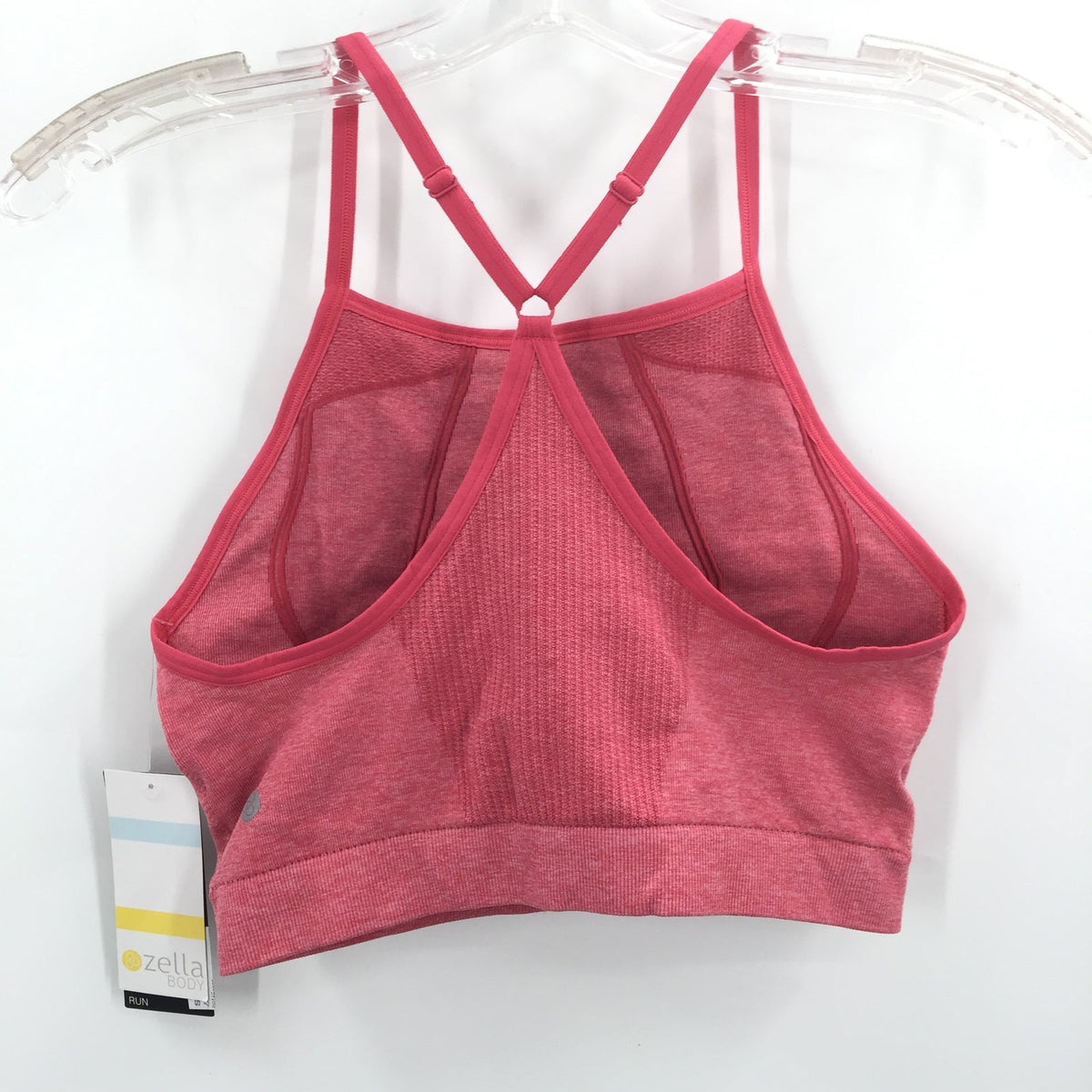 Zella Body Seamless Sports Bra Racerback Adjustable Straps Pink Size X-Large NWT