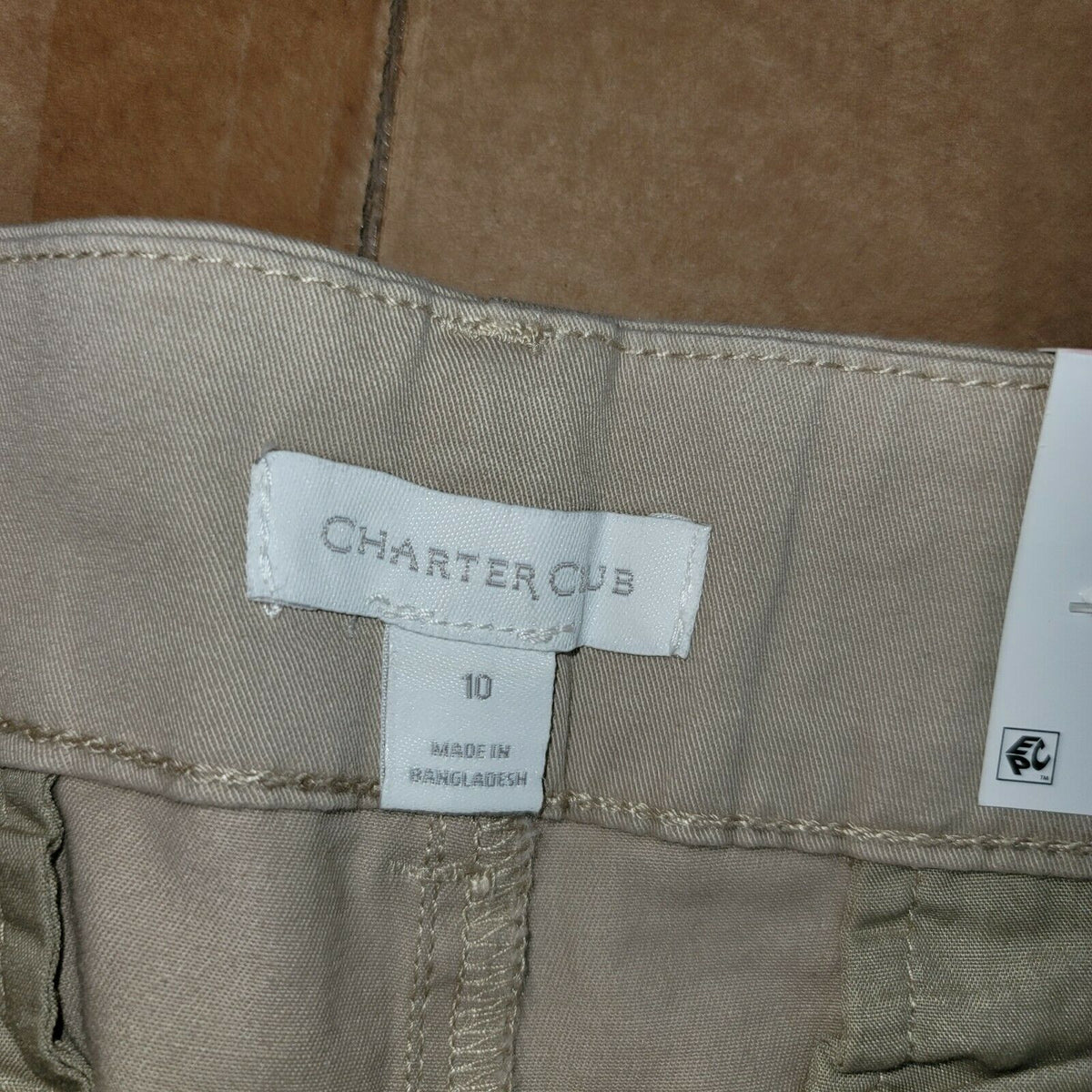 Charter Club Core Casual Shorts Belt Loops Pockets Sedona Dust Cotton Size 10