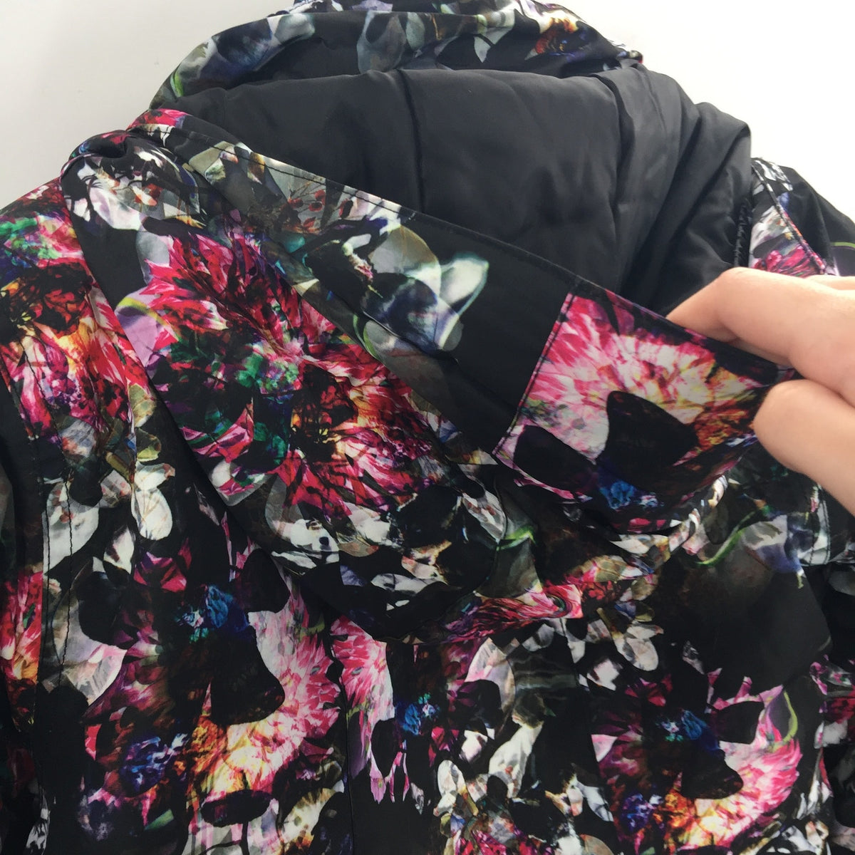 NOIZE PUffer Florence Insulated Combo Snow Jacket Long Sleeve Multi Size 12 NWT