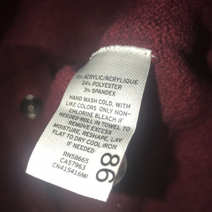 Caslon Red Cordovan Side Snap Tunic Sweater Size Small