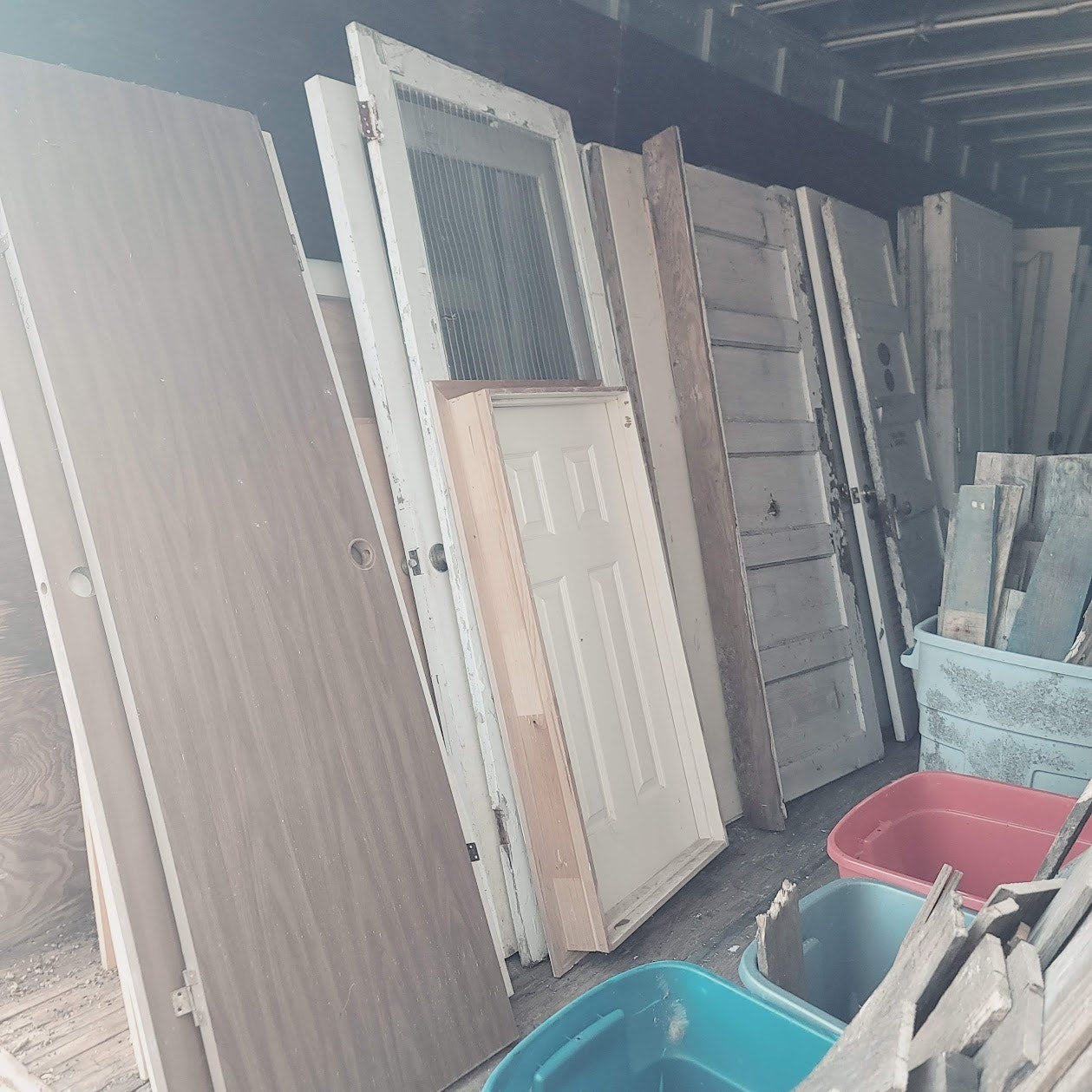 Architectural Salvage Doors and Windows. Many Sizes to dig thru. Come by