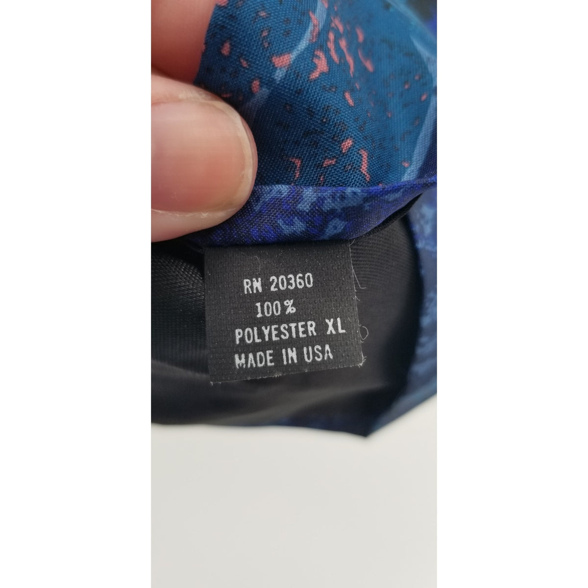 Dino Orsini Vintage Mens Necktie XL 66" Abstract Flowers Blue Purple HAWAIIAN