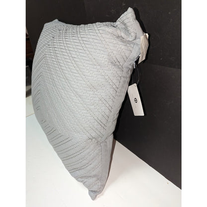 Hotel Collection Light Blue/Gray Decorative Pillow 20x20 linen blend NEW