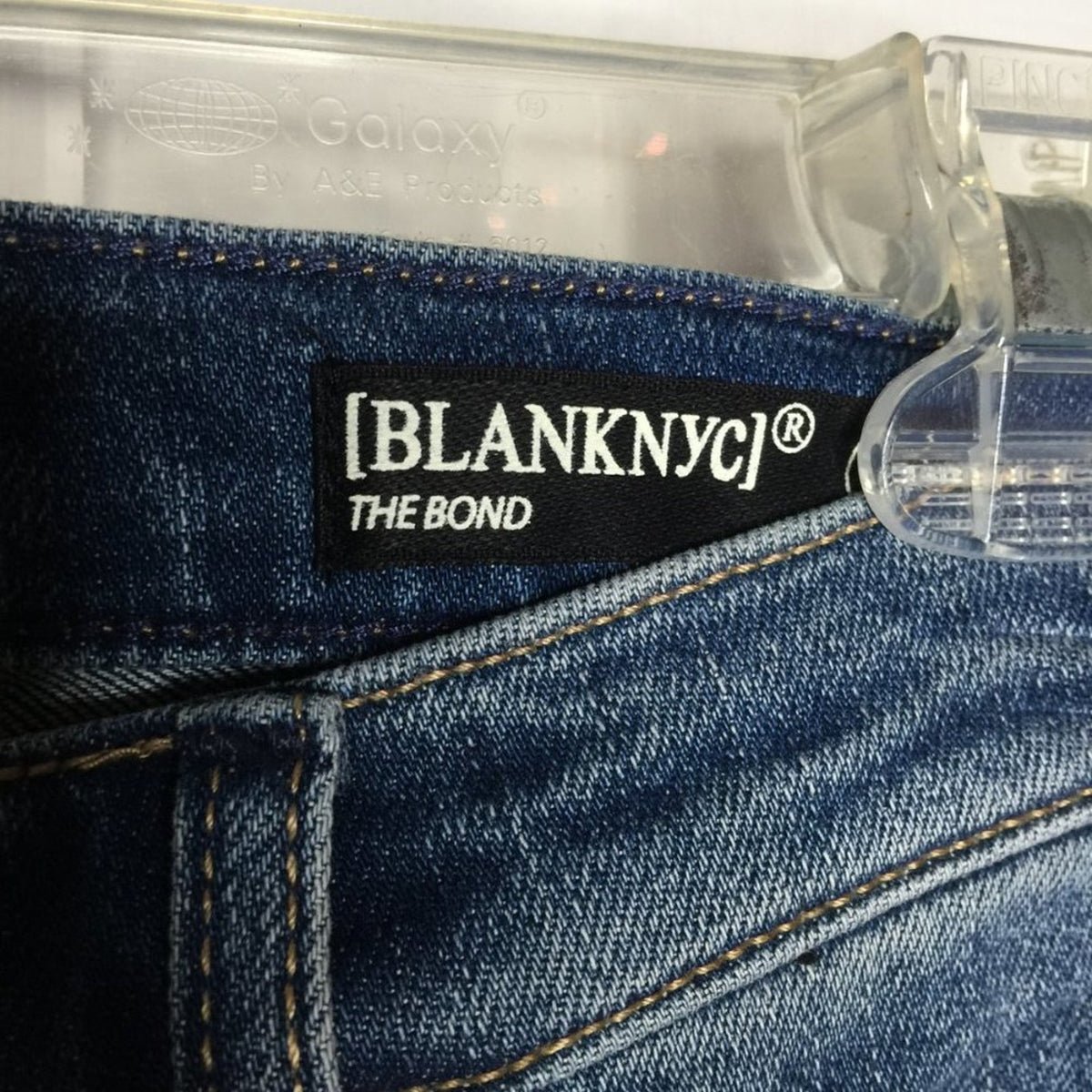 Blank Nyc The Bond Beaded Skinny Jeans Mid-Rise Medium Wash Blue Size 27
