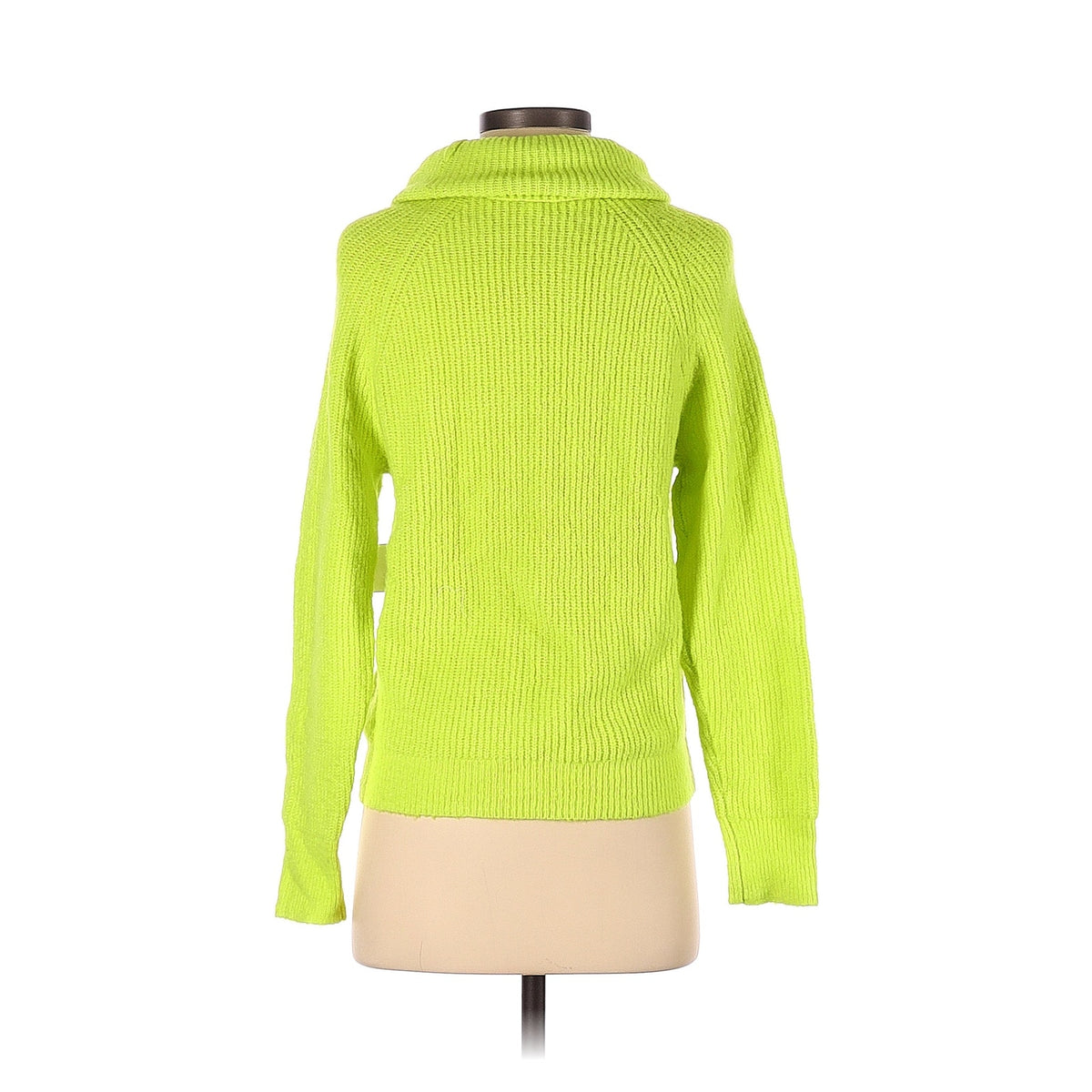 BP. Turtleneck Sweater Small Bright Lime Green Knit Women Long Sleeve Top NWT