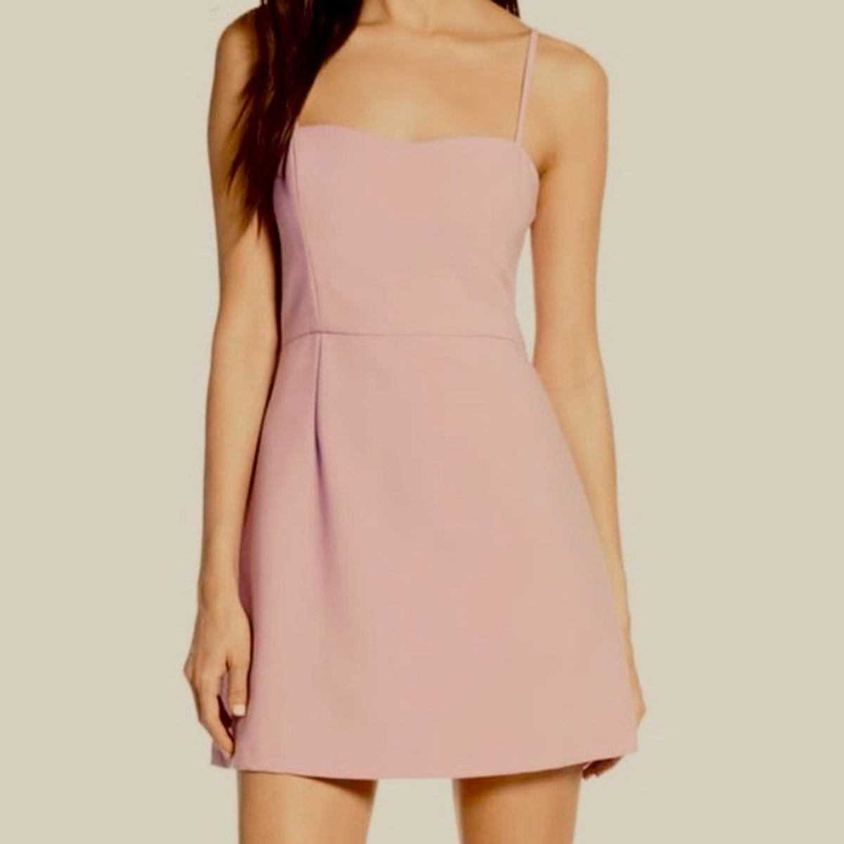 French Connection Purple Pink Mini Dress Size 10 Straps Cocktail Thin Straps