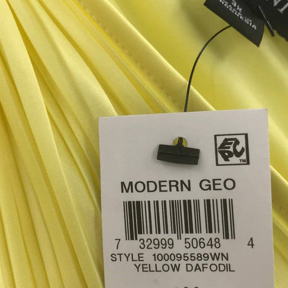 Alfani Plus 1X Pleated Front Sleeveless Blouse Top V-Neck Yellow NEW LIGHTWEIGHT