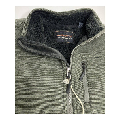 Weatherproof Mens Faux Fur-Lined Zip Jacket Sz Large Dusty Olive NWT
