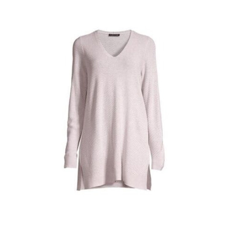 Eileen Fisher NWT Side Slit Wool Ballet Ceramic Tunic Sweater Size XS