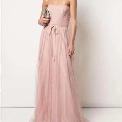 Marchesa Notte Black Floral Gown Pleated Dress Size 10 NEW $795 no belt