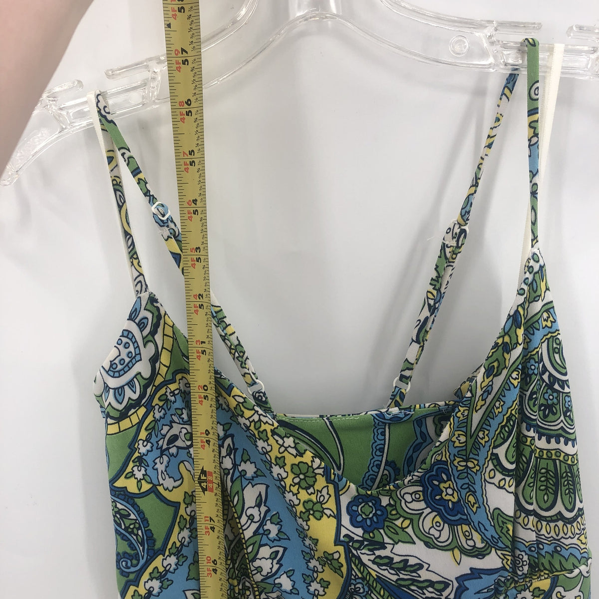 Ann Taylor LOFT Summer Sleeveless Sheath Maxi Dress Paisley Print Multi Size 10