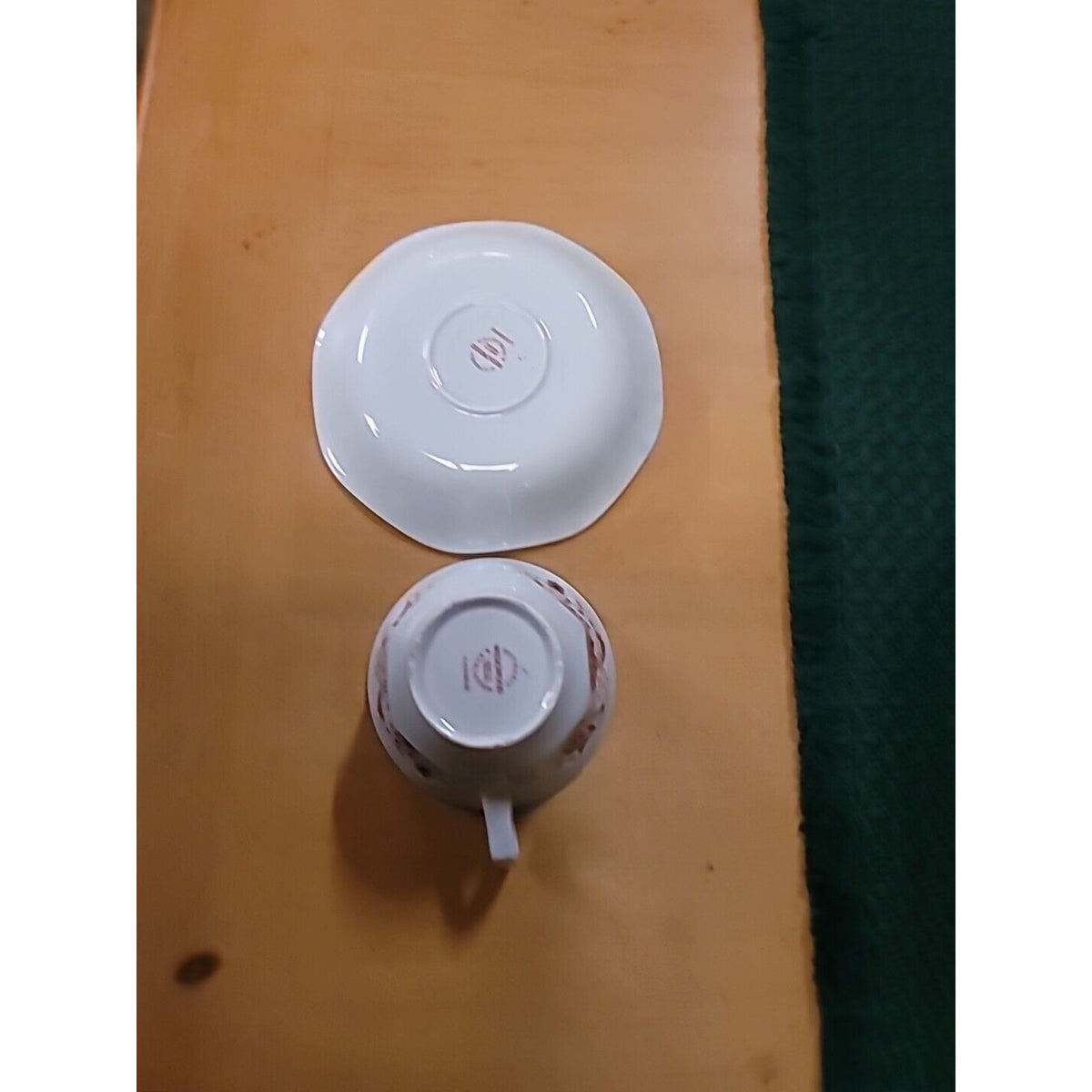Wedgwood Kashmar Ironstone England Tea Coffee Cup and Saucer Set DISHES blue Red