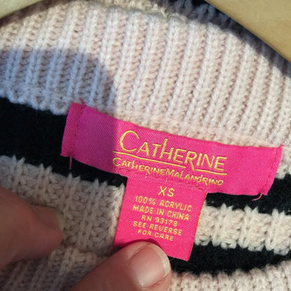NWOT Catherine Malandrino Striped Pullover Sweater Size X-Small