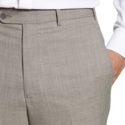 JWN NEW LINEN Torino Flat Front Dress Pants Size 32 x 37 Slacks Trousers
