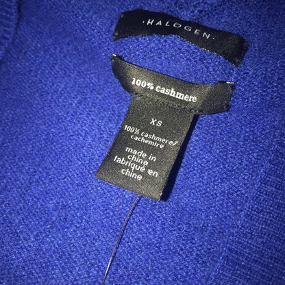 Halogen NEW V Neck Cashmere Sweater Extra Small