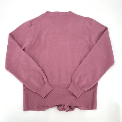 WAYF Milo Knot Waist Crew Neck Sweater Top Size XS/Extra Small in Mauve NWT