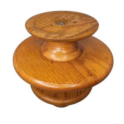 3 tier wood snack tray cheese MCM party Teak Vintage One Piece Centerpiece