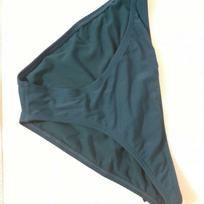 NWT California Waves Juniors Teal Ribbed Hipster Size Small