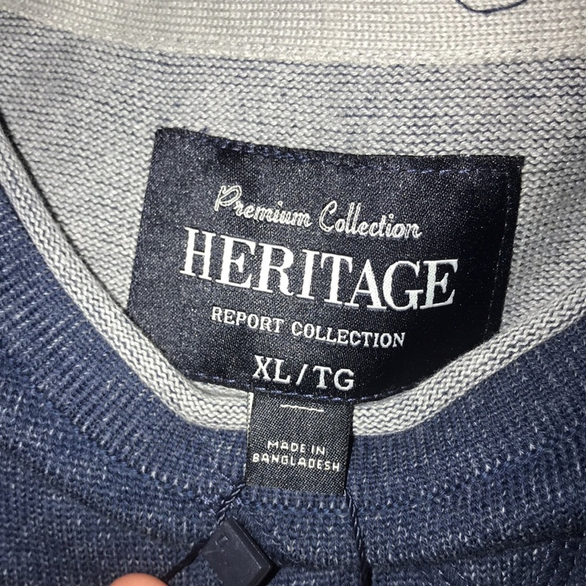 Heritage Report Collection Navy Blue Sweater XL Extra Large Pullover NEW Men's