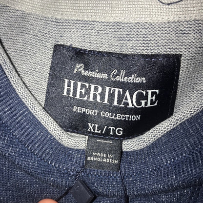 Heritage Report Collection Navy Blue Sweater XL Extra Large Pullover NEW Men's