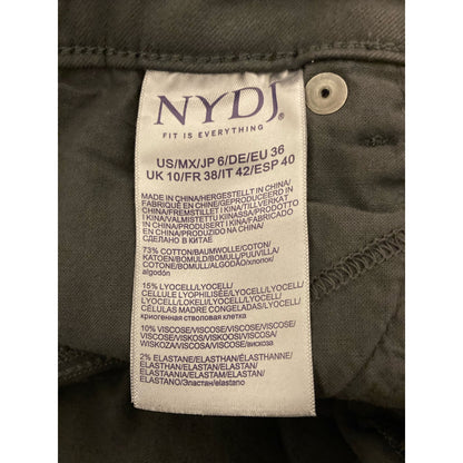 NYDJ Women's Jeans Marilyn Straight Leg Size 6 Vintage Pewter Gray NWT