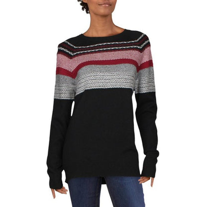 ATM Nordic Ski Crew Neck Knitted Pullover Sweater Shirt Long Sleeve Size Small